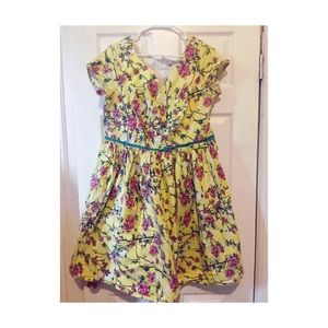 Eshakti yellow floral dress